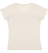 3507 LA T Ladies V-Neck Longer Length T-Shirt in Natural heather back view