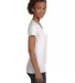 3507 LA T Ladies V-Neck Longer Length T-Shirt WHITE side view