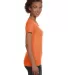 3507 LA T Ladies V-Neck Longer Length T-Shirt PAPAYA side view