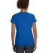 3507 LA T Ladies V-Neck Longer Length T-Shirt ROYAL back view