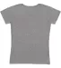 3507 LA T Ladies V-Neck Longer Length T-Shirt GRANITE HEATHER back view