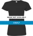 3516 LA T Ladies Longer Length T-Shirt COBALT front view