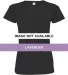 3516 LA T Ladies Longer Length T-Shirt LAVENDER front view