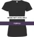 3516 LA T Ladies Longer Length T-Shirt PURPLE front view