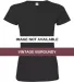 3516 LA T Ladies Longer Length T-Shirt VINTAGE BURGUNDY front view