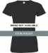 3516 LA T Ladies Longer Length T-Shirt ICE BLACKOUT front view