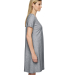 3522 LA T Ladies T-Shirt Dress in Granite heather side view