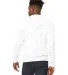 BELLA+CANVAS 3739 Unisex Poly-Cotton Fleece Hoodie in Dtg white back view