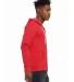 BELLA+CANVAS 3739 Unisex Poly-Cotton Fleece Hoodie in Heather red side view