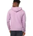 BELLA+CANVAS 3739 Unisex Poly-Cotton Fleece Hoodie in Lilac back view