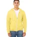 BELLA+CANVAS 3739 Unisex Poly-Cotton Fleece Hoodie in Yellow front view