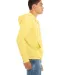 BELLA+CANVAS 3739 Unisex Poly-Cotton Fleece Hoodie in Yellow side view