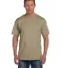 3930P Fruit of the Loom Adult Heavy Cotton HDT-Shi KHAKI front view