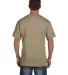 3930P Fruit of the Loom Adult Heavy Cotton HDT-Shi KHAKI back view