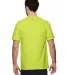 3930P Fruit of the Loom Adult Heavy Cotton HDT-Shi SAFETY GREEN back view