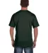 3930P Fruit of the Loom Adult Heavy Cotton HDT-Shi FOREST GREEN back view