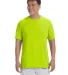 42000 Gildan Adult Core Performance T-Shirt  in Safety green front view