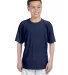 42000B Gildan Youth Core Performance T-Shirt in Navy front view