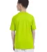 42000B Gildan Youth Core Performance T-Shirt in Safety green back view