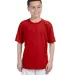 42000B Gildan Youth Core Performance T-Shirt in Red front view