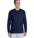 42400 Gildan Adult Core Performance Long-Sleeve T- in Navy front view