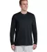 42400 Gildan Adult Core Performance Long-Sleeve T- in Black front view