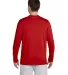42400 Gildan Adult Core Performance Long-Sleeve T- in Red back view