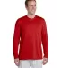 42400 Gildan Adult Core Performance Long-Sleeve T- in Red front view