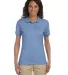 437W Jerzees Ladies' Jersey Polo with SpotShield in Light blue front view