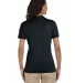 437W Jerzees Ladies' Jersey Polo with SpotShield in Black back view
