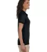 437W Jerzees Ladies' Jersey Polo with SpotShield in Black side view