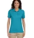437W Jerzees Ladies' Jersey Polo with SpotShield in California blue front view
