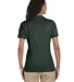 437W Jerzees Ladies' Jersey Polo with SpotShield in Forest green back view