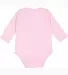 4411 Rabbit Skins Infant Baby Rib Long-Sleeve Cree in Pink back view