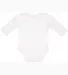 4411 Rabbit Skins Infant Baby Rib Long-Sleeve Cree in White back view