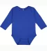 4411 Rabbit Skins Infant Baby Rib Long-Sleeve Cree in Royal front view