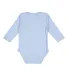 4411 Rabbit Skins Infant Baby Rib Long-Sleeve Cree in Light blue back view
