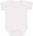 4424 Rabbit Skins Infant Fine Jersey Creeper in White front view