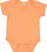 4424 Rabbit Skins Infant Fine Jersey Creeper in Papaya front view