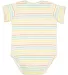 4424 Rabbit Skins Infant Fine Jersey Creeper in Sunkissed stripe back view