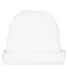 4451 Rabbit Skins Infant Cap in White front view