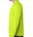 482L Hanes Adult Cool DRI in Safety green side view