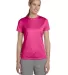 4830 Hanes Ladies' Cool DRI in Wow pink front view