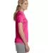4830 Hanes Ladies' Cool DRI in Wow pink side view