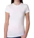 4990 Bayside Ladies' Fashion Jersey Tee in White front view