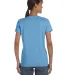 5000L Gildan Missy Fit Heavy Cotton T-Shirt in Carolina blue back view
