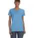 5000L Gildan Missy Fit Heavy Cotton T-Shirt in Carolina blue front view
