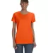 5000L Gildan Missy Fit Heavy Cotton T-Shirt in Orange front view