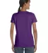 5000L Gildan Missy Fit Heavy Cotton T-Shirt in Purple back view