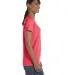 5000L Gildan Missy Fit Heavy Cotton T-Shirt in Coral silk side view